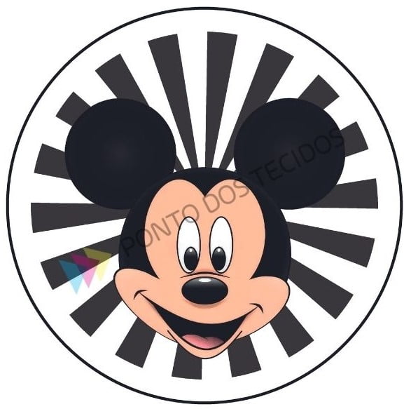 Tecido Localizado Para Sousplat - Mickey 