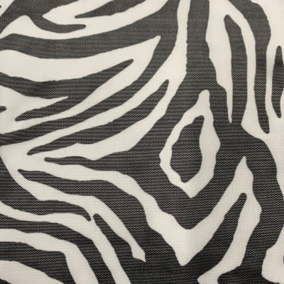 Tule de Malha Estampado Zebra